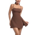 thumbnail image 6 of Bnwani Tennis Dresses for Women,Dresses for Women,Built-in Bra,Quick Drying,Breathable,Casual,Brown,XL, 6 of 6