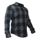 thumbnail image 2 of Camisa Franela De Cuadros Gris Oscuro Hombre Slim Fit, 2 of 5