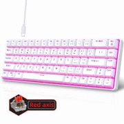 68Keys Mechanical Keyboard Double Shot Hot-Swappable Clicky Switches Backlits