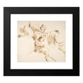 thumbnail image 2 of Giovanni Battista Tiepolo 14x12 Black Modern Framed Museum Art Print Titled - Two Seated Satyrs and a Child Satyr (1696-1770), 2 of 5