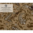 thumbnail image 2 of Soimoi Cotton Canvas Fabric Yardage - Printed Paisley Pattern, Brown | 56" Wide | Ideal for Sewing, Upholstery, Tote Bags, Home Decor & More, By 10 Yard, 2 of 7