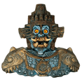 thumbnail image 1 of Kit Disfraz Quetzalcóatl Máscara  Pecho Guerrero Azteca Fantasía Prehispánica Cosplay Profesional Halloween Ritual, 1 of 8