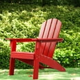 thumbnail image 5 of Lacoo Adirondack Chair HDPE Resin Adirondack Chairs, Red, 5 of 7