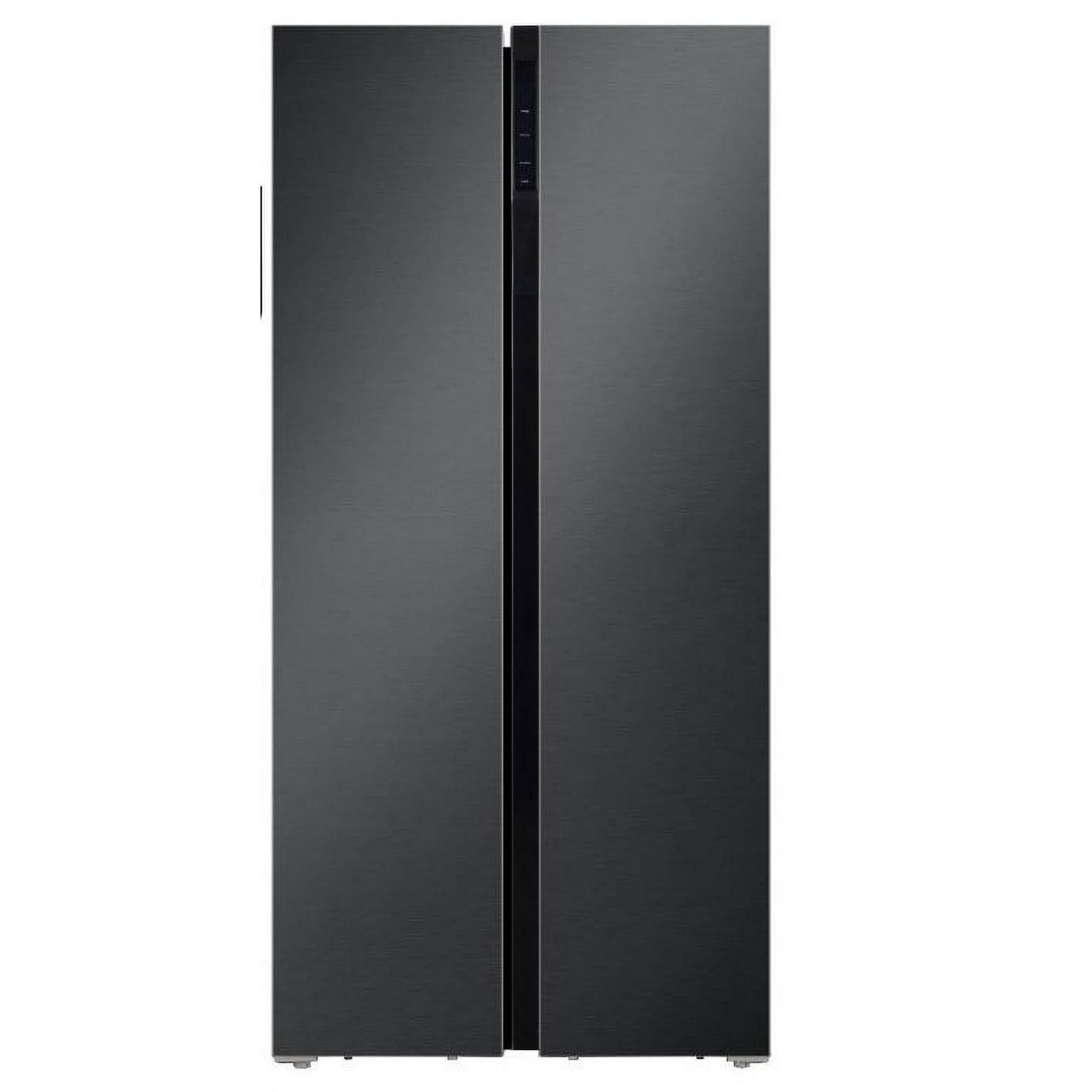 Hamilton Beach Counter Depth 20.6 Cu. Ft. Side by Side Refrigerator, Black Stainless Steel