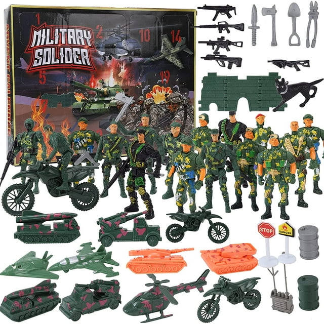 EastVita Christmas Advent Calendar 2022 With Military Army Man
