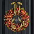 thumbnail image 2 of Pretty Comy 11.8" Artificial Fall Wreaths for Front Door Thanksgiving Garland for Indoor Outdoor Home Decoration Rustic Farmhouse Wreaths, 2 of 5