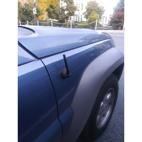 4" inch Short Black Aluminum Antenna Mast AM/FM for JEEP LIBERTY 2002 Brand New