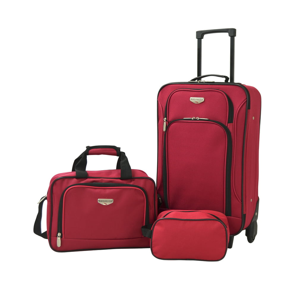 Travelers Club - Travelers Club 3 pc. Nested Carry-on Value Set. Red ...