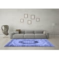 thumbnail image 3 of Ahgly Company Machine Washable Indoor Rectangle Persian Blue Traditional Area Rugs, 8' x 10', 3 of 4