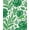 Green, Pattern 2, variant on Flatwoven High Traffic Area Rug, Tropical Rainforest Design with Interwoven Vines, Non Slip, Stain Resistant, Washable Area Rugs for Living Room, Bedroom(Green, 4X6)