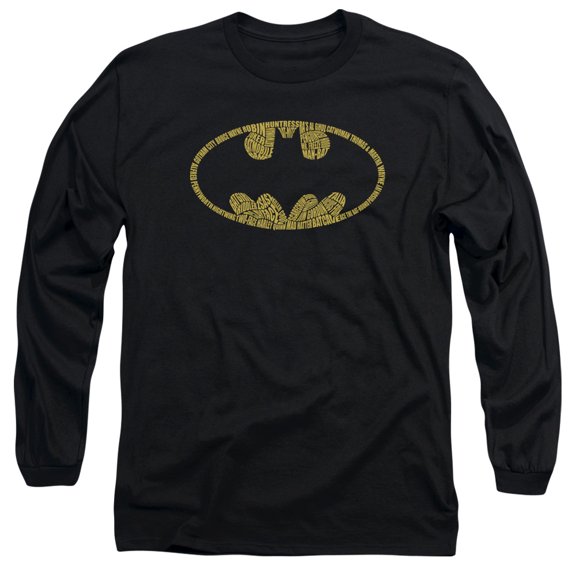 Batman - Word Logo - Long Sleeve Shirt - XXX-Large