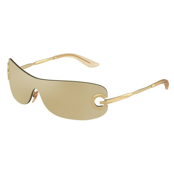 Dolce & Gabbana DX 2001 Metal Childrens Shield Sunglasses Gold 28mm Child