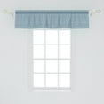 thumbnail image 2 of Ambesonne Floral Valance Pack of 2, Curvy Circular Hand Tile, 54"X12", Pale Blue Green and Blue, 2 of 3