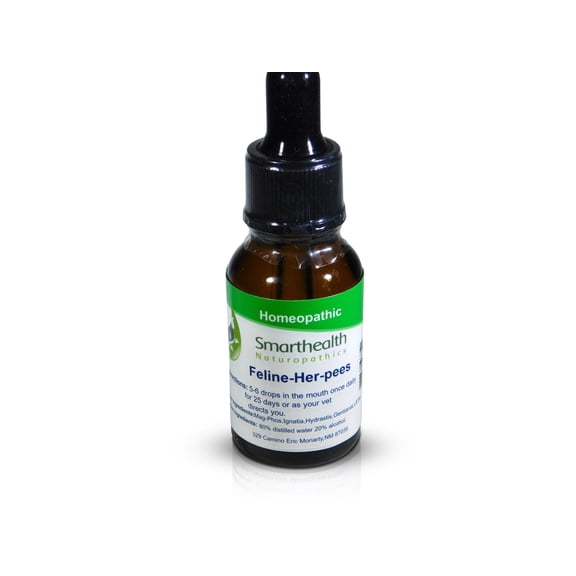 Smarthealth Naturopathics Feline Her-pees Formula. Upper Respiratory, Nasal Congestion, Red irritated Runny Eye's. Works For All Cat's And All Age's.
