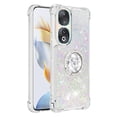 thumbnail image 2 of Funda para Honor 90 5G con Brillo Líquido Flotante, Purpurina, Parachoques y Anillo Giratorio Soporte, 2 of 5