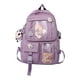 thumbnail image 3 of Mochila para mujer, mochila informal, bolsa de viaje para adolescentes, estudiantes de primaria Púrpura Yuyangstore Mochilas lindas, 3 of 8