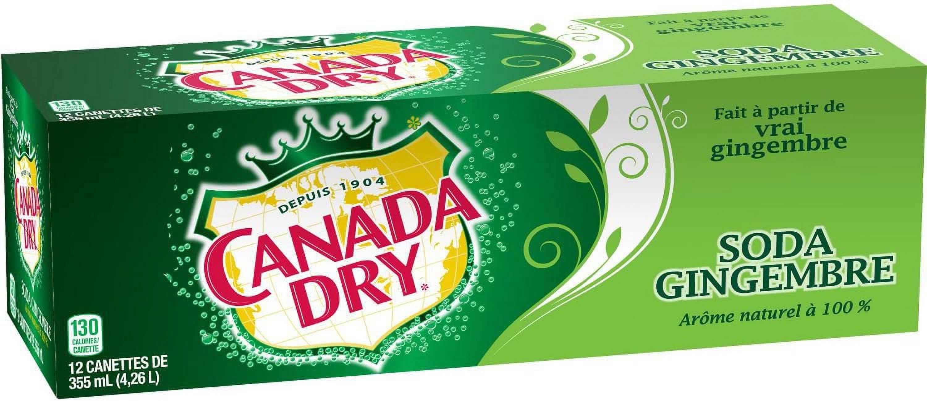 Canada Dry Ginger Ale Fridge Pack Cans, 355 mL, 3 Pack - image 4 of 11