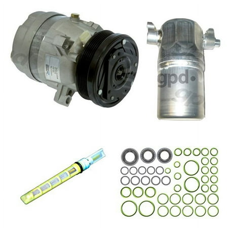 A/C Compressor Kit With Clutch 6-Groove Pulley for Le Sabre 2000-2004 Prefilled w/ OE-Specified Oil Coil Voltage 12 2H
