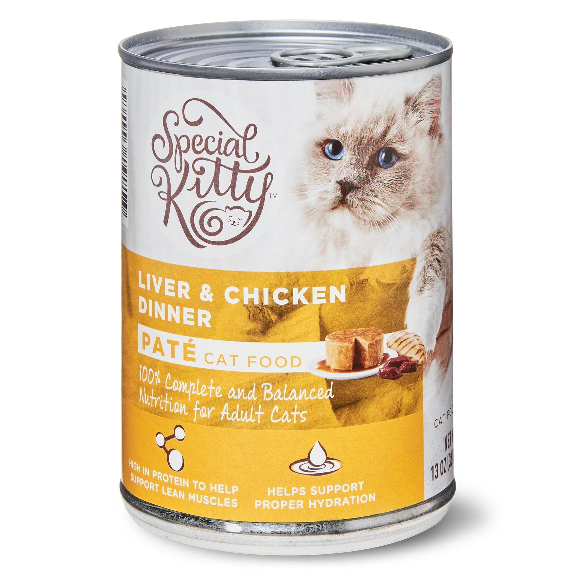 Special Kitty Liver & Chicken Dinner Pate Wet Cat Food, 13 ...
