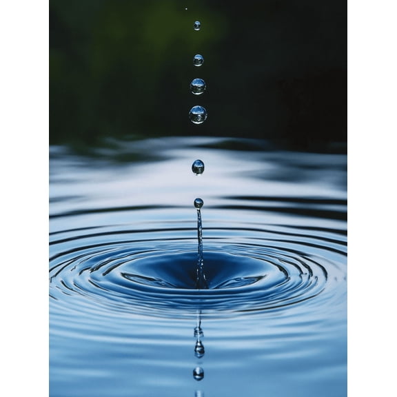 Water Drop Decoration Painting/Canvas Art， Suitable for Living Room， Bedroom， Office， Study Room， Hotel， Restaurant， Gallery， Studio， Spa， Yoga Room and Meditation Space 173