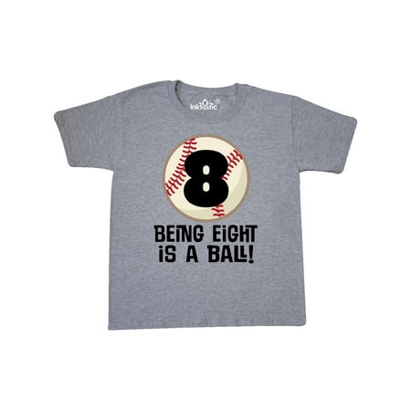 Baseball Youth T-shirt - 8th Birthday Baseball 8 Year Old Boy Youth T-Shirt