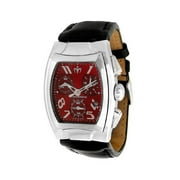 Ladies Square Chronograph Black Leather