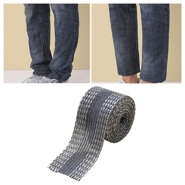 11 Yards Pants Edge Shorten Self-Adhesive Hem Tape for Suit Pants Clothes, Size: 2.4 mm, Black