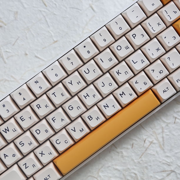 Teclado mecánico para juegos Teclado de 68 teclas (kit blanco + tecla de leche)