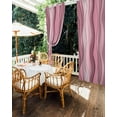 thumbnail image 5 of nqOlkjepod Outdoor Curtains for Patio Waterproof, Pink Ombre Outdoor Privacy Panels Grommet, Abstract Art Moire Ocean Waves Blackout Outside Curtains for Porch/Cabana/Pergola 54"x108", 2 Panels, 5 of 8