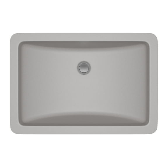 21" Rectangle Quartz Vanity Bathroom Sink, Galaxy Concrete Drop-In Sink, Undermount Bathroom Sink, Granite Vanity Basin by Lexicon Platinum LP-V214-C