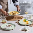 thumbnail image 2 of Vesteel Dinner Plates Set of 6, 10.2inch Ceramic Stoneware Sets for Home Restaurant, Large Dinnerware for Serving Steak, Pizza, Dishwasher & Microwave Safe, 2 of 8