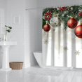 thumbnail image 2 of Christmas Shower Curtain,Welcome Christmas Snowflake Bathroom Curtain Elegant Bathroom Curtains for Apartment Bathroom Decor Christmas, 2 of 5