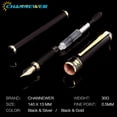thumbnail image 6 of STONEGO High-Quality Business Fountain Pen - Black Lacquer Finish with Silver/Gold-Finished Clip and Trim, Medium 0.5mm Nib, Perfect for Office Use and Professional Writing, 6 of 6