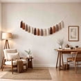thumbnail image 4 of Orangide Boho Tassel Garland 59 Inch with Wooden Beads and Macrame Fringe, Colorful Yarn Bunting for Nursery, Bedroom, and Party Decor, Perfect for Boho Wall Hanging and Baby Shower, 4 of 7