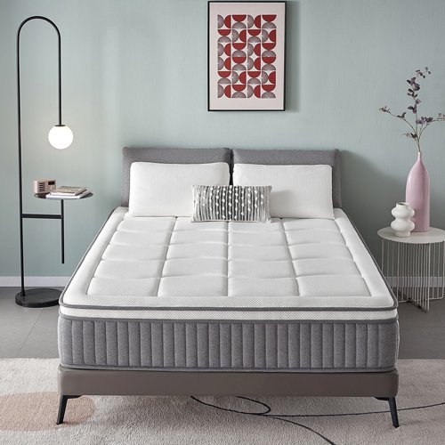 12 Inch Twin Gel Memory Foam Hybrid Mattress / CertiPURUS / Motion