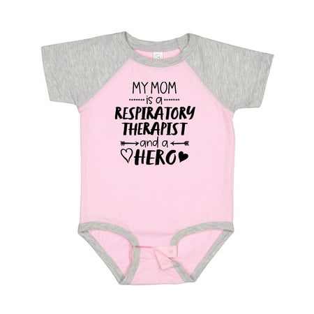 

Inktastic My Mom is a Respiratory Therapist and a Hero Gift Baby Boy or Baby Girl Bodysuit