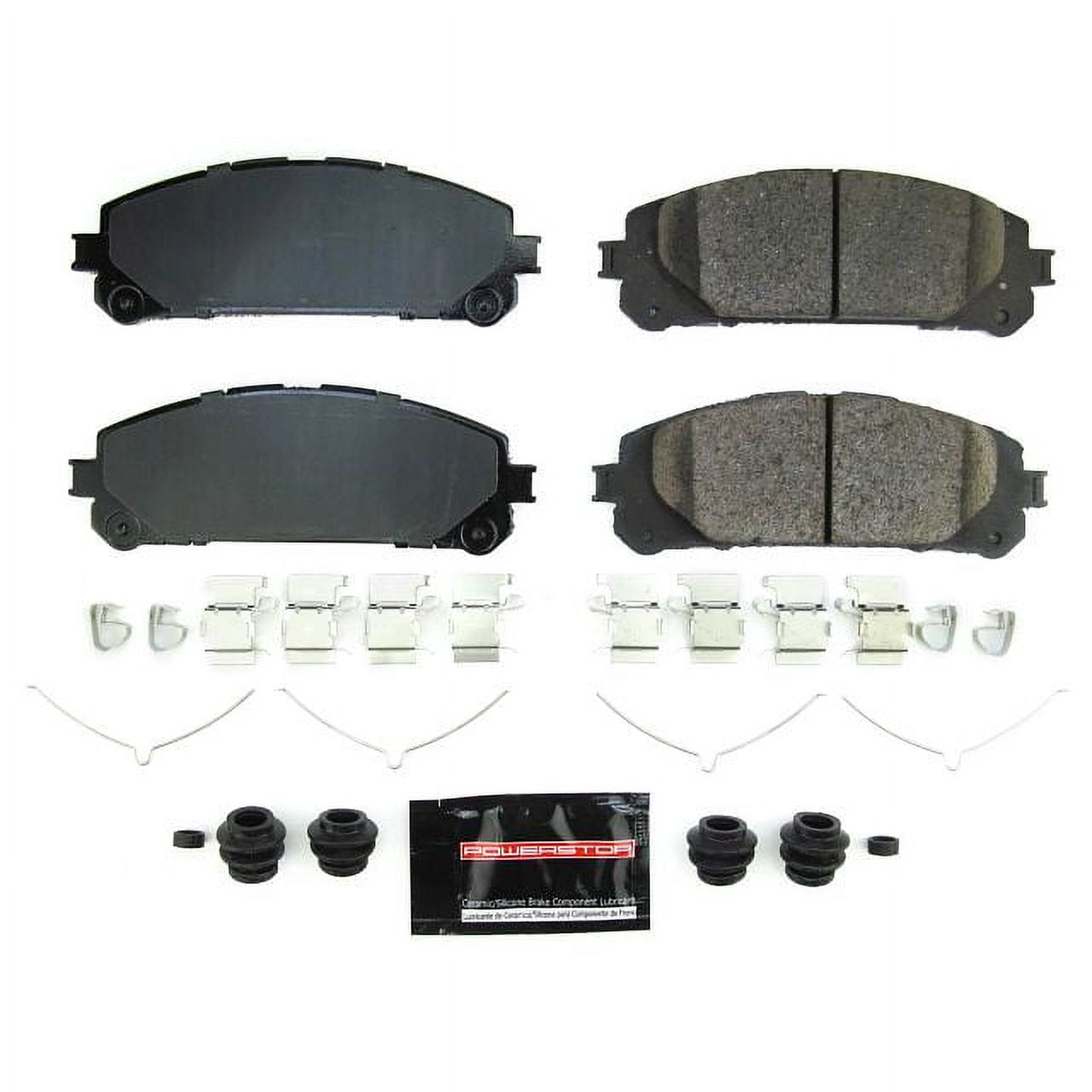 Power Stop Front Z23 Daily Driver Carbon-Fiber Ceramic Brake Pads with Hardware Z23-2304