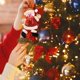 thumbnail image 3 of Adornos navideños DIY para regalo de Navidad, muñeco de nieve de Papá Noel, colgante de árbol de muñeca, decoraciones colgantes para el hogar, Feliz Año Nuevo, 2023, 3 of 4