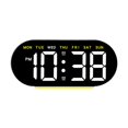 thumbnail image 1 of Reloj de alarma digital Descripción electrónica Reloj ajustable, exhibición de temperatura de la semana de fecha para dormitorio, dormitorio, cama, Luz amarilla, 1 of 8