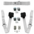 thumbnail image 1 of Camaro 1982-1992 Standard 2 Points Gris & Gris Rétractable Ceinture de Banquette Kit avec Bracketry - 3 Ceintures, 1 of 1