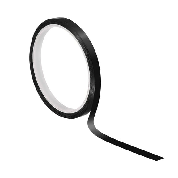 Uxcell 1/4" Whiteboard Tape Thin Dry Erase Tape for Graphic Chart Marking DIY Art, Black