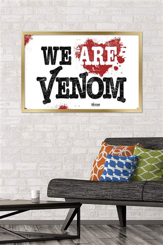 Marvel Venom: Let There be Carnage - We Are Venom Heart Wall Poster, 22.375" x 34", Framed