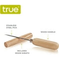thumbnail image 2 of True Spike Wood Ice Pick, Wood Handle Stainless Steel Ice Shaper, Bar & Cocktail Tools, 2 of 5