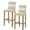 Multicolor, variant on Rustic Vintage Bar Stool Covers Set of 2, Farmhouse Countryside Linen Texture Stretch Washable Bar Chair Covers with Backs, Removable Pub Counter Height Chair Cover for Kitchen Dining Room Cafe