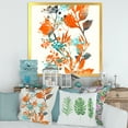thumbnail image 3 of Designart 'Orange and Green Wildflowers III' Modern Framed Art Print, 3 of 4