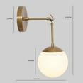 thumbnail image 3 of Single Light Bulb Brass Sputnik Wall Sconce Light Fixture. Beside Wall Sconce, 3 of 5