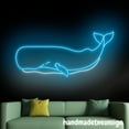 thumbnail image 3 of Handmadetneonsign Sperm Whale Neon Sign, Whale Led Light, Whale Wall Art, Home Bedroom Wall Decor 67702, 3 of 5