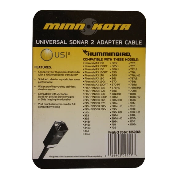 Minn Kota MKR-US2-8 Humminbird 7-Pin Adapter Cable