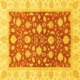 thumbnail image 1 of Ahgly Company Indoor Square Oriental Yellow Traditional Area Rugs, 8' Square, 1 of 4