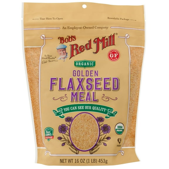 Bob's Red Mill, Organic Golden Flaxseed Meal, 16 oz (Pack of 2)